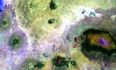 a satellite image of a large area of land